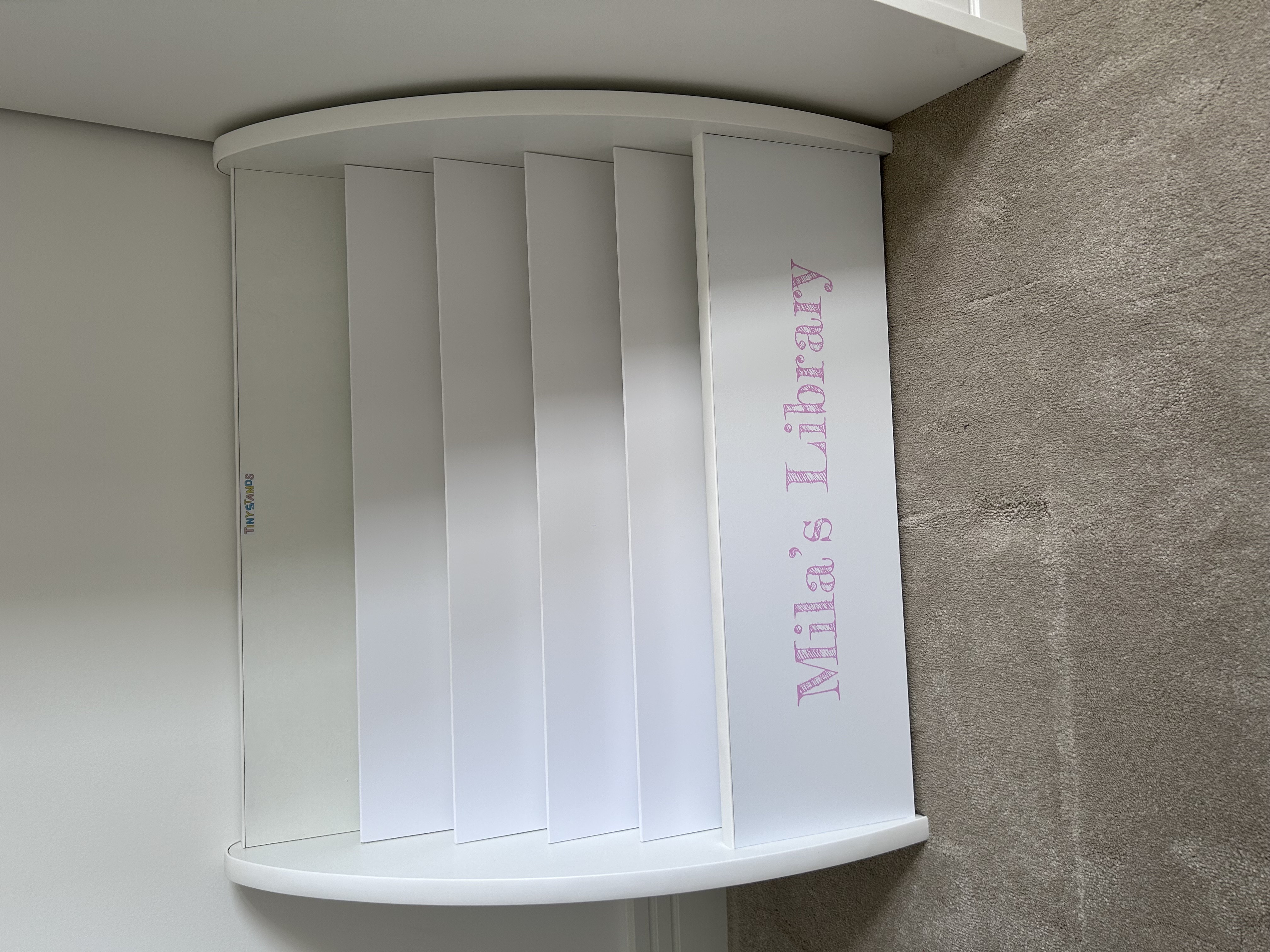Lovely personalised bookcase for our little bookworm!