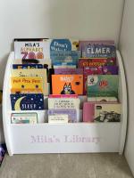 Lovely personalised bookcase for our little bookworm!