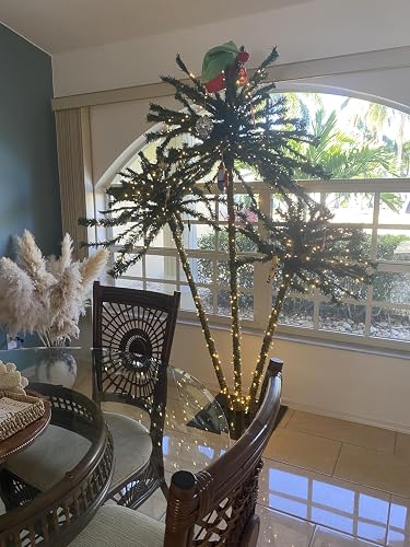 Beautiful palm Christmas tree
