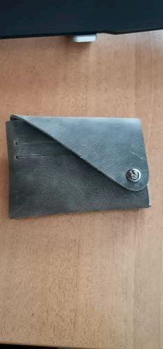 Vista - Hakiki Deri Unisex Natürel Minimal Cüzdan