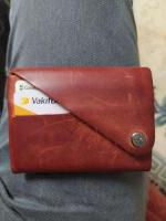 Vista - Hakiki Deri Unisex Natürel Minimal Cüzdan