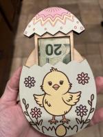 Adorable Wooden Easter Money Holder That Doubles as Decor