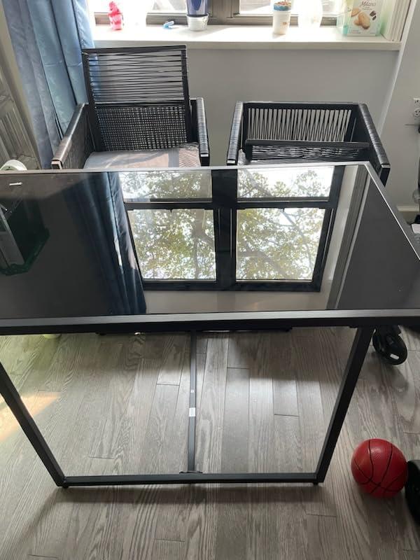 Shiny outdoor table