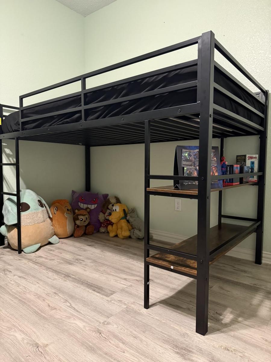 Sturdy bed/ good height underneath