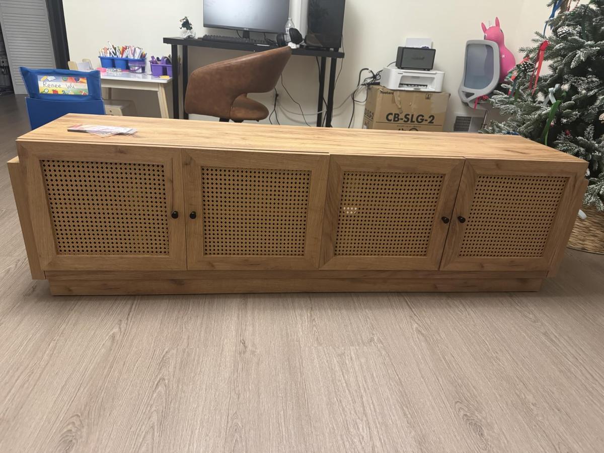 Perfect rattan design TV stand