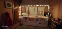 White Cabin Bed With Trundle