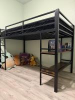 Sturdy bed/ good height underneath