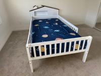 Great toddler bed! Sturdy, safe, and very cute. My child loves it!