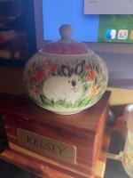 The finished product is beautiful and I am happy to keep my friend in this urn.