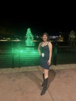 Black rhinestone boots