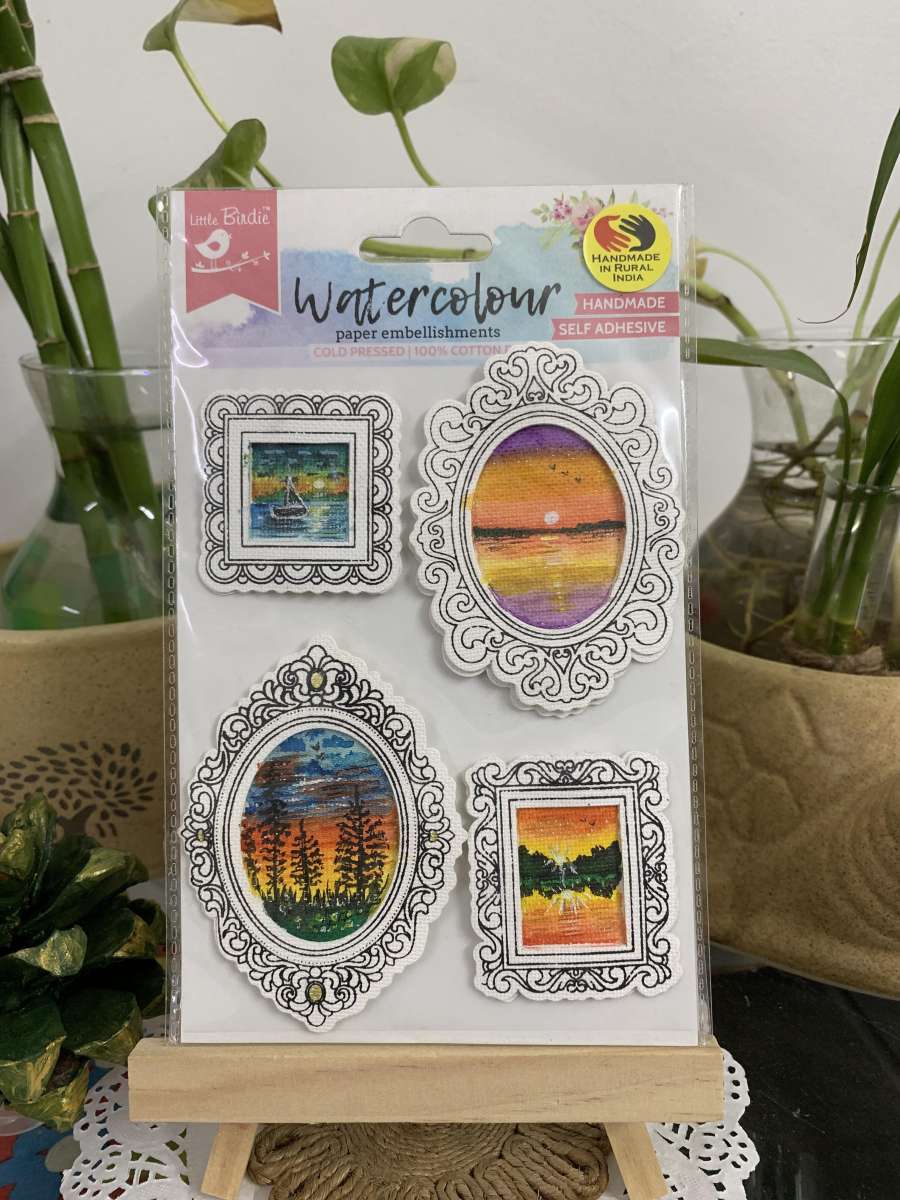 Self adhesive paper frames