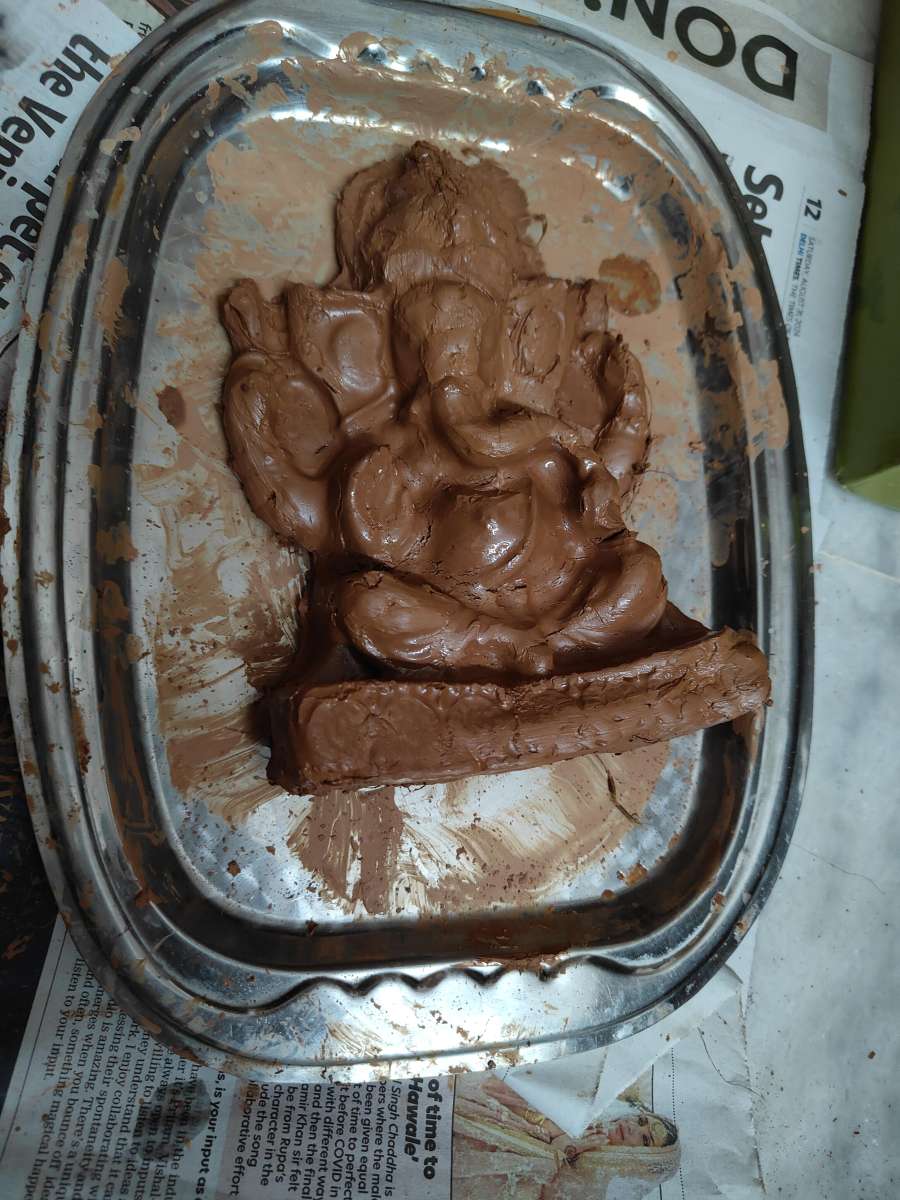 DIY mould and plantable ganesha
