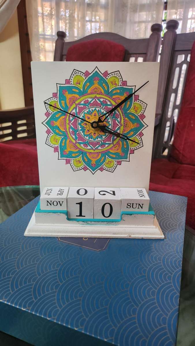 Mandala clock and calendar kit