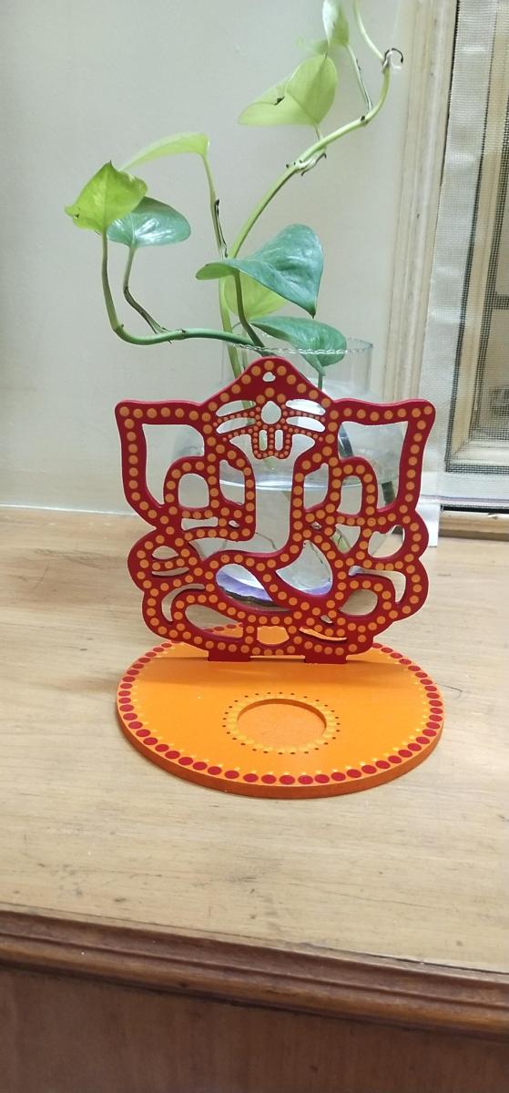 Ganeshji candle holder