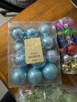 Christmas Baubles Aqua