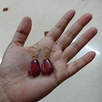 Designer Acrylic Beads — Red
