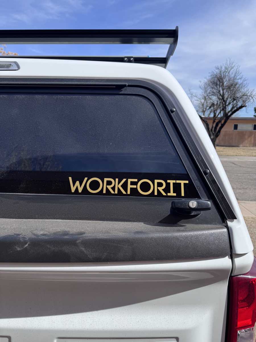 Work for it sticker