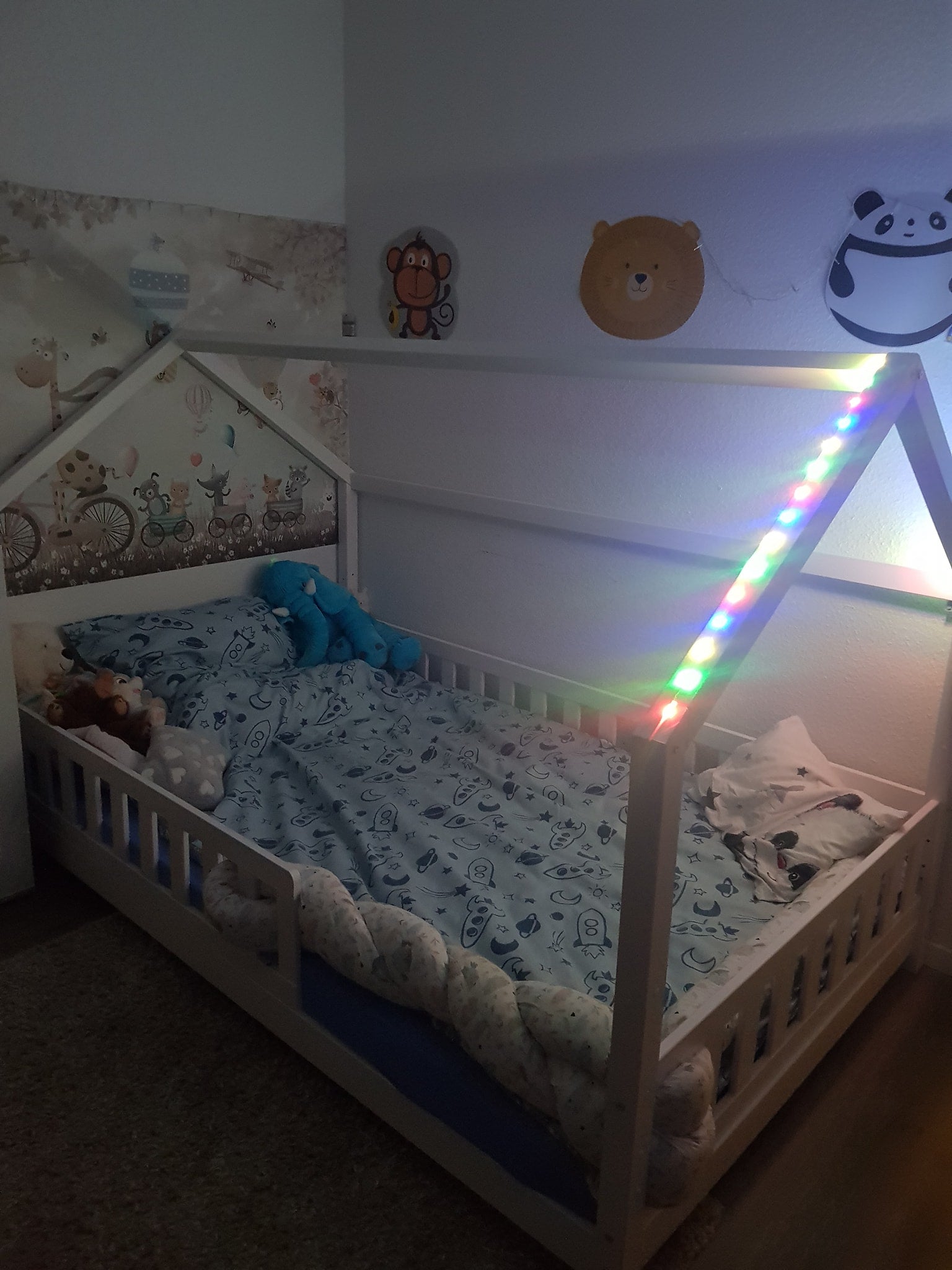 TiCAA Tüll-Set Für Hausbett Kay - 2 Betthimmel Aus Polyester, Länge 320 Cm | Traumhaft Fürs Kinderzimmer